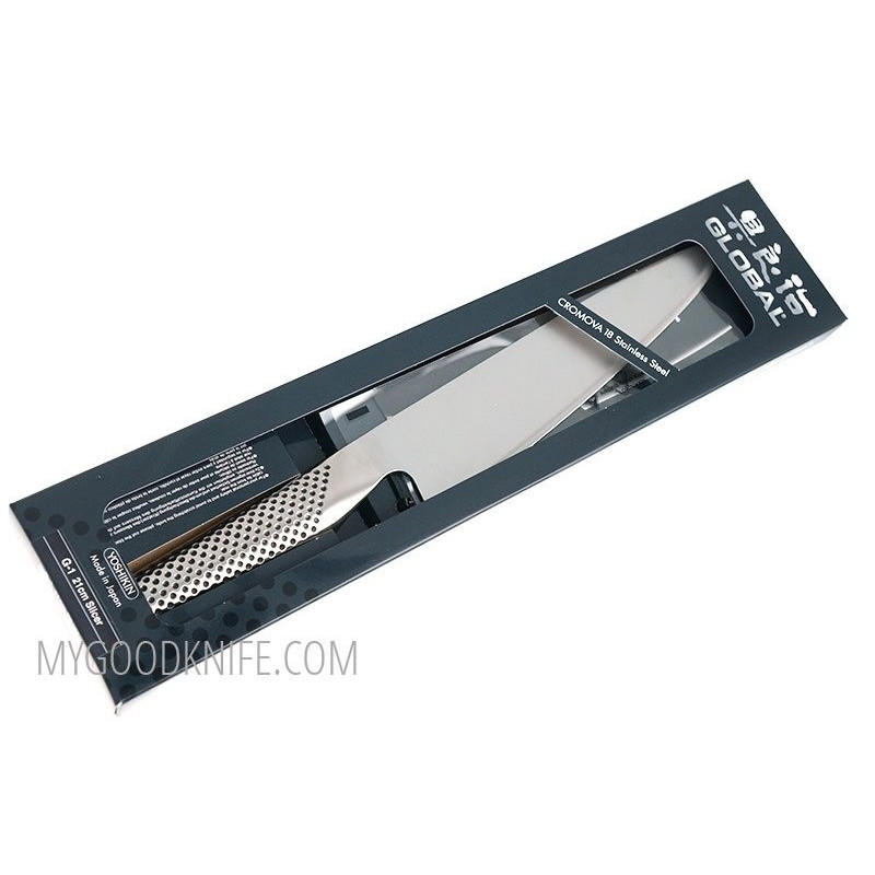 Slicing kitchen knife Global G1 21cm for sale MyGoodKnife