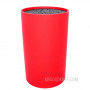 Knife stand Zeller Round Block, red (without knives) 4003368249186 10cm - 1
