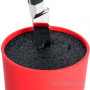 Knife stand Zeller Round Block, red (without knives) 4003368249186 10cm - 2