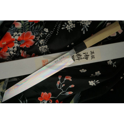 Kiritsuke Japanese kitchen knife Shiraki Hamono Honyaki HRS 24cm - 1