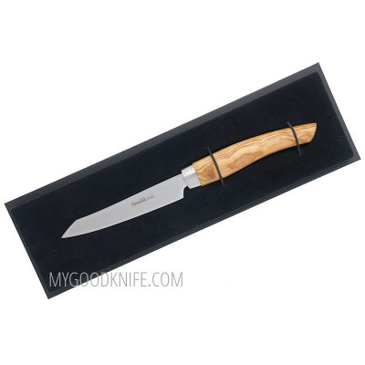 Овощной кухонный нож Nesmuk SOUL Office and Paring knife, олива S3O902013 9см - 1