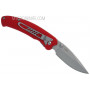 Folding knife United Cutlery Nova Skull A/O Linerlock Pocket Knife, red UC2691 8.9cm - 2