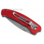 Folding knife United Cutlery Nova Skull A/O Linerlock Pocket Knife, red UC2691 8.9cm - 3