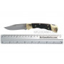 Folding knife Buck 112 Ranger, finger grooved 0112BRSFG-B 7.6cm - 5