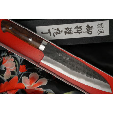 Japanilainen keittiöveitsi Santoku Takeshi Saji Iron Wood HG-3104 18cm