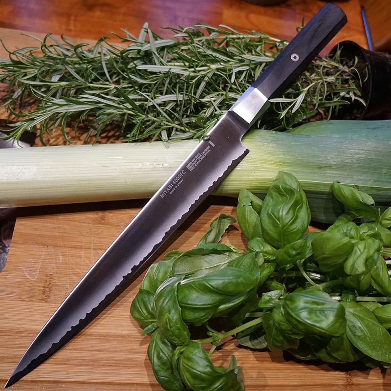Нож кухонный японский с односторонней заточкой